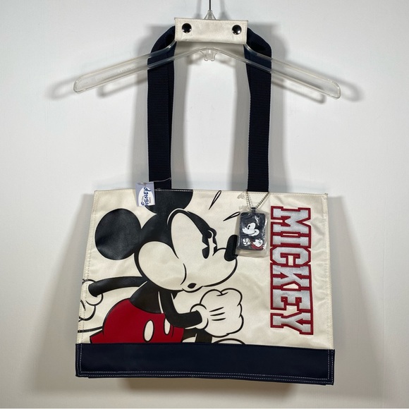 The Disney Store‎ Mickey Mouse Sport Gym Bag Vinyl Tote Bag with